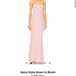 Katie May Soft Pink Strapless Dress